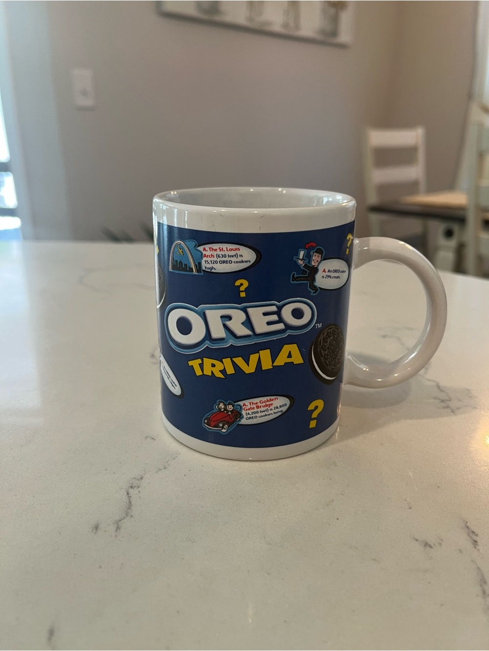 OREO Trivia Ceramic Mug in Blue